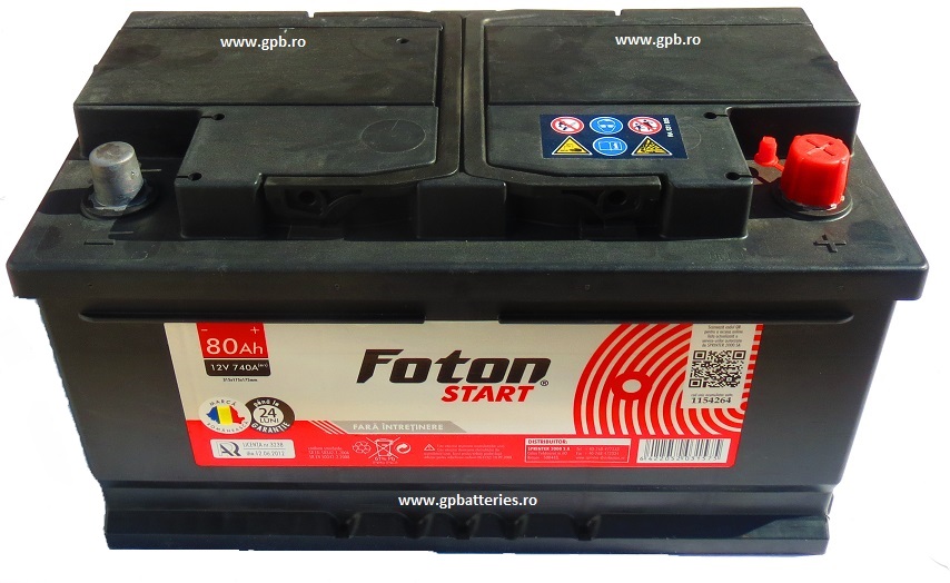 Acumulator Auto Foton 12V 80A